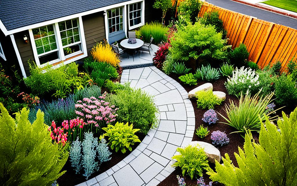 sustainable front yard garden layout